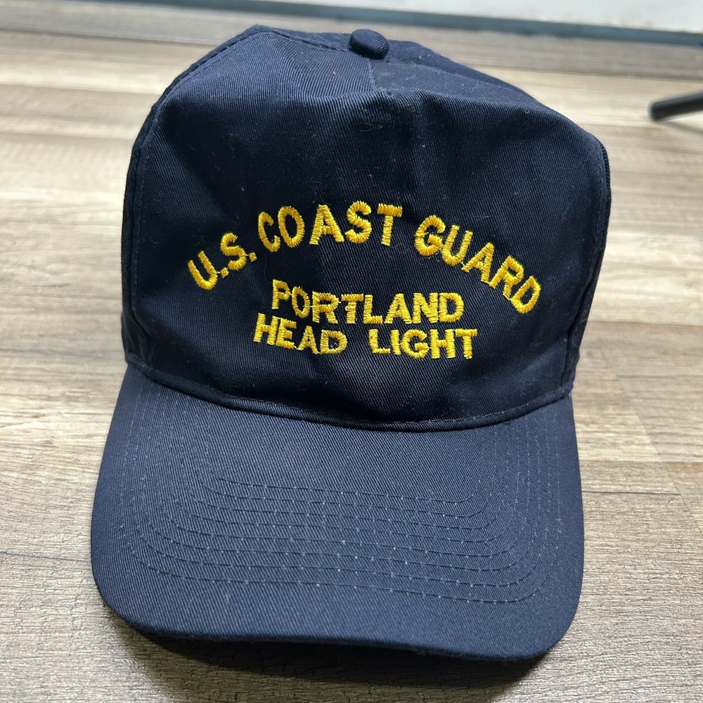 Vintage U.S. Coast Guard Navy Cap with Gold Embroidery